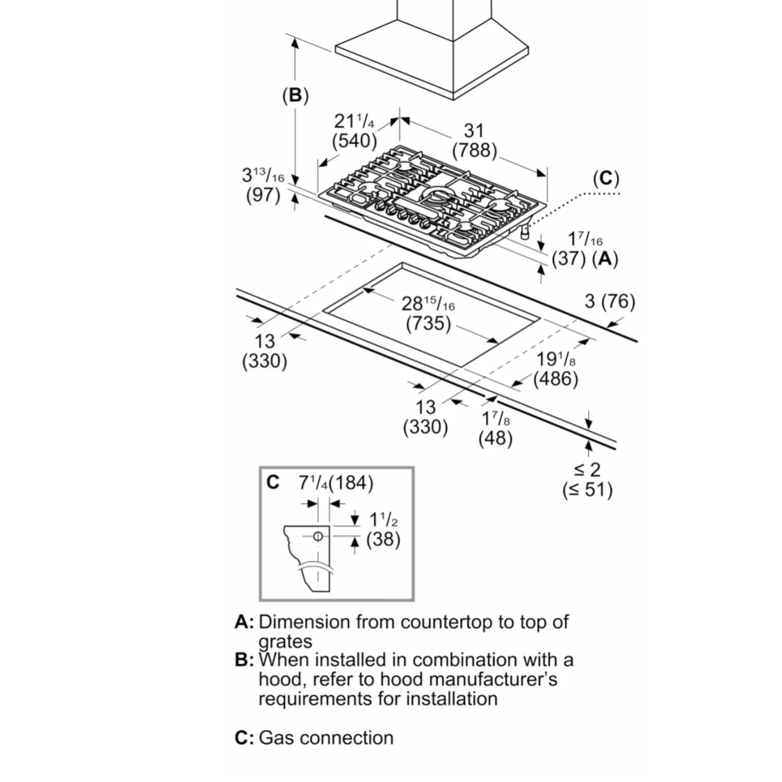 30" Gas Cooktop - Image 6