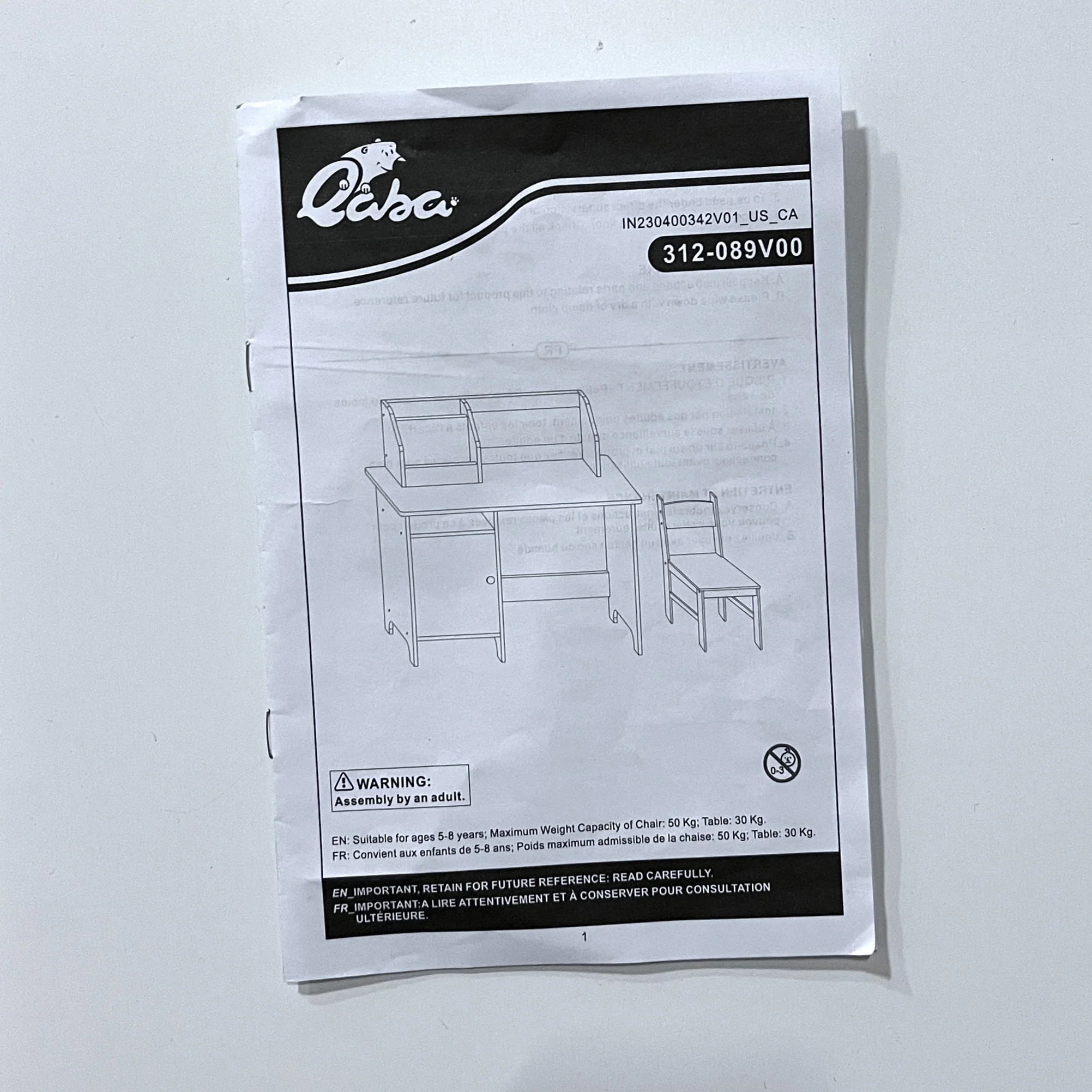 Kids Desk and Chair Set with Whiteboard - Image 5
